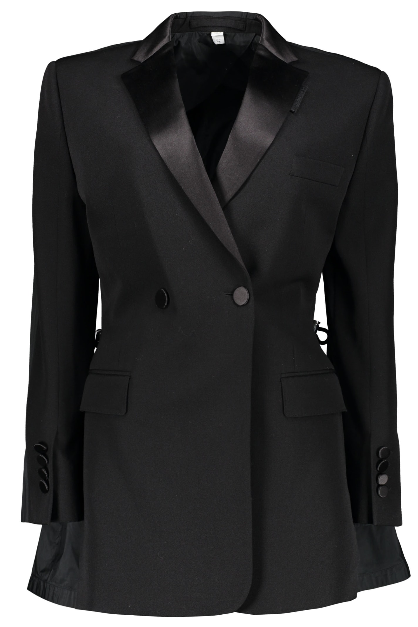 Burberry Double Breasted Blazer In Black
