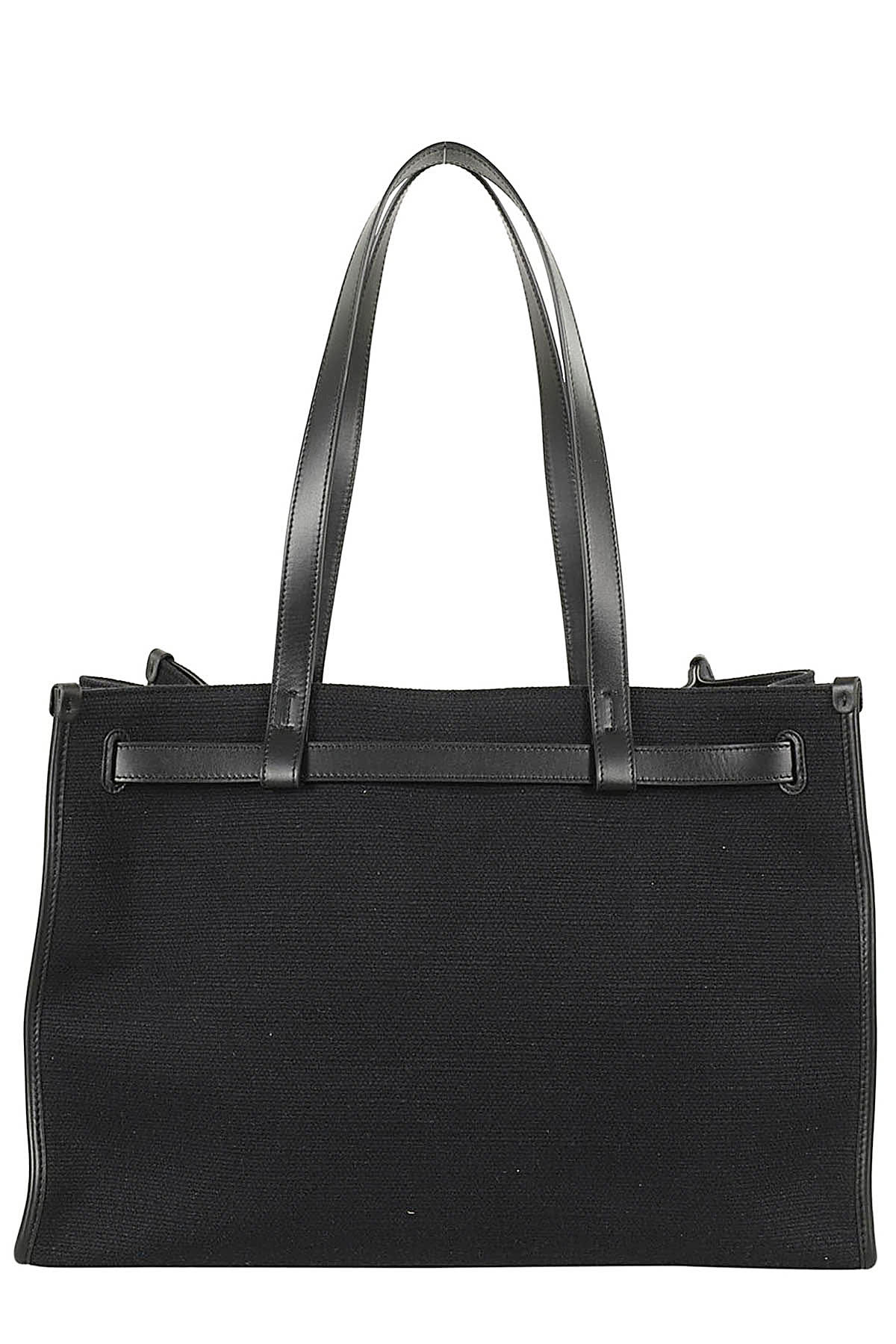 Shop Proenza Schouler Belted Tote In Canvas In Black