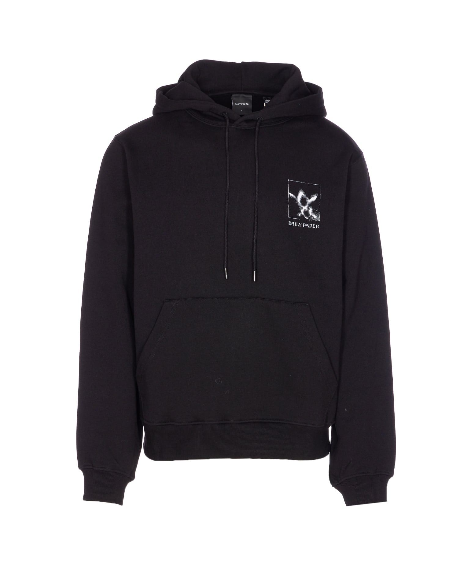 Daily Paper Shadow Grid Hoodie In Black