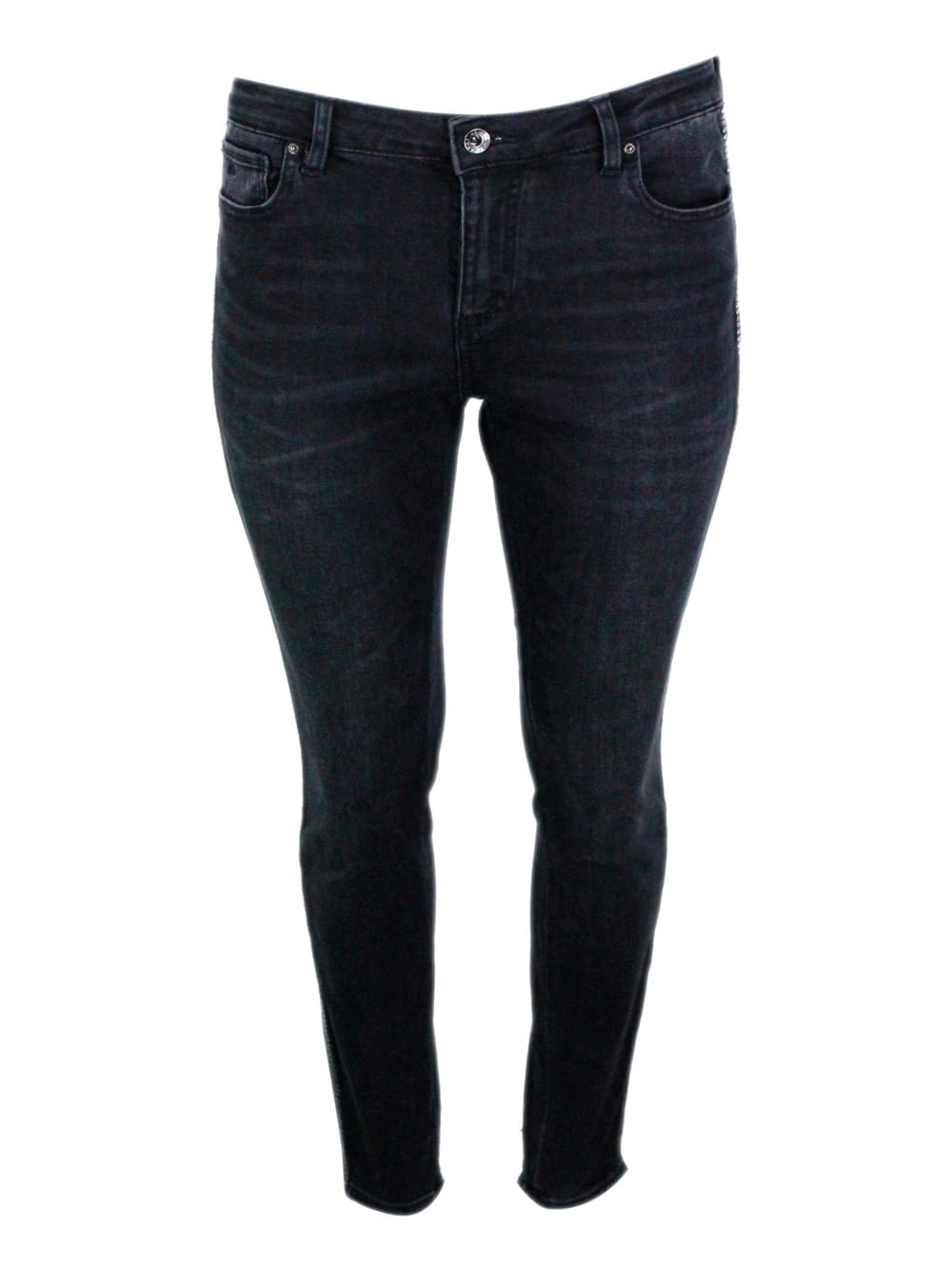 Armani Exchange Trousers In Blue
