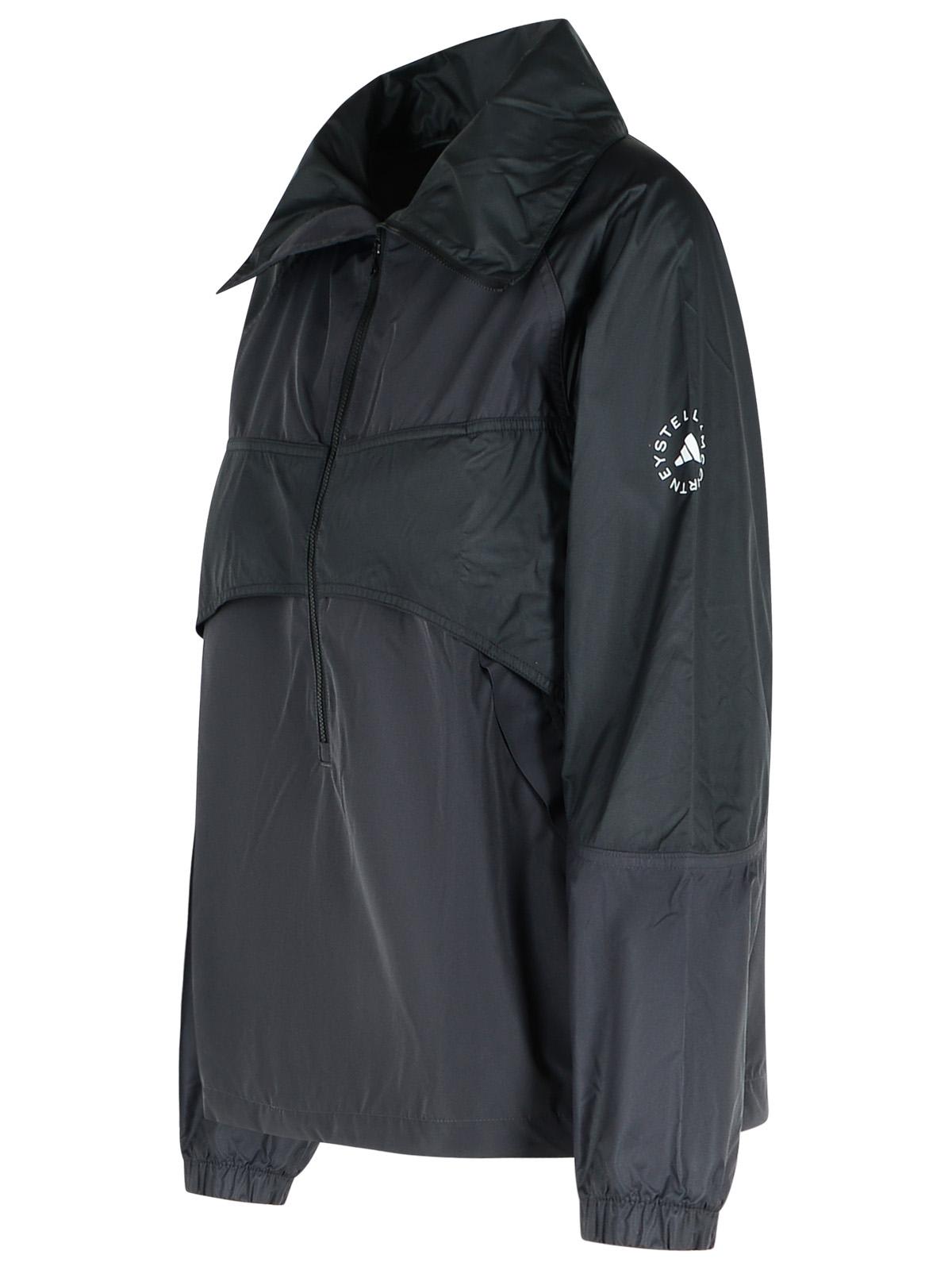 Shop Adidas By Stella Mccartney Black Polyester Jacket