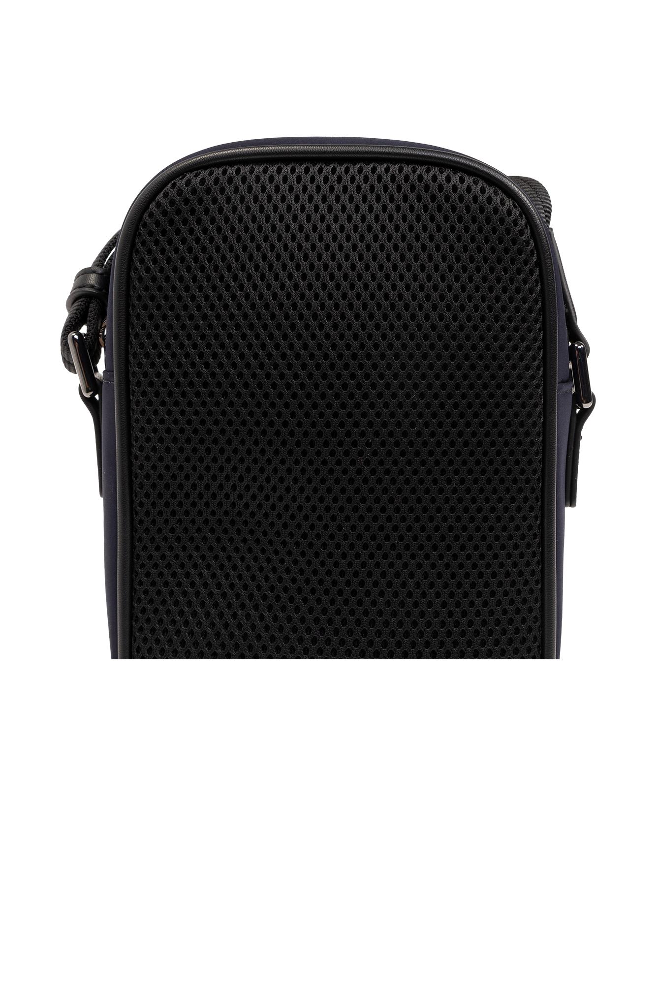 Shop Emporio Armani Shoulder Bag With Logo In Blu