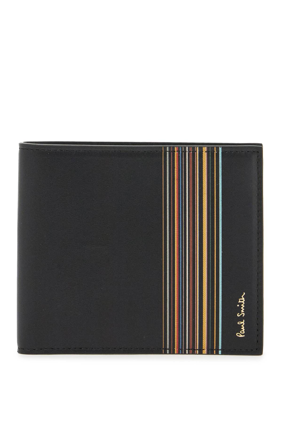 Paul Smith Signature Stripe Block Wallet In Black (black)