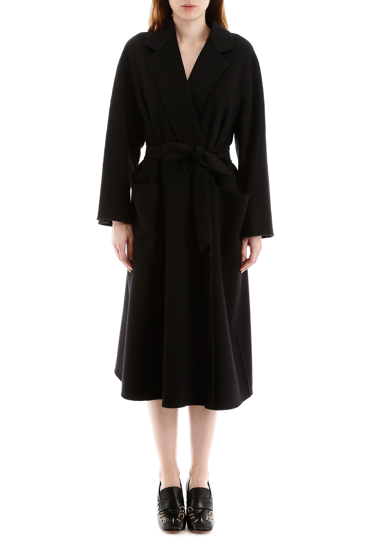 Max Mara Max Mara Cashmere Labbro Coat - NERO (Black) - 10969862 | italist