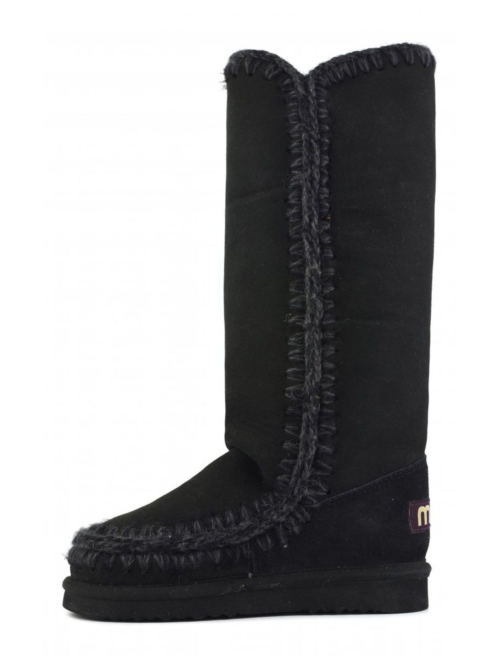 Shop Mou Black Double-face Sheepskin Eskimo 40