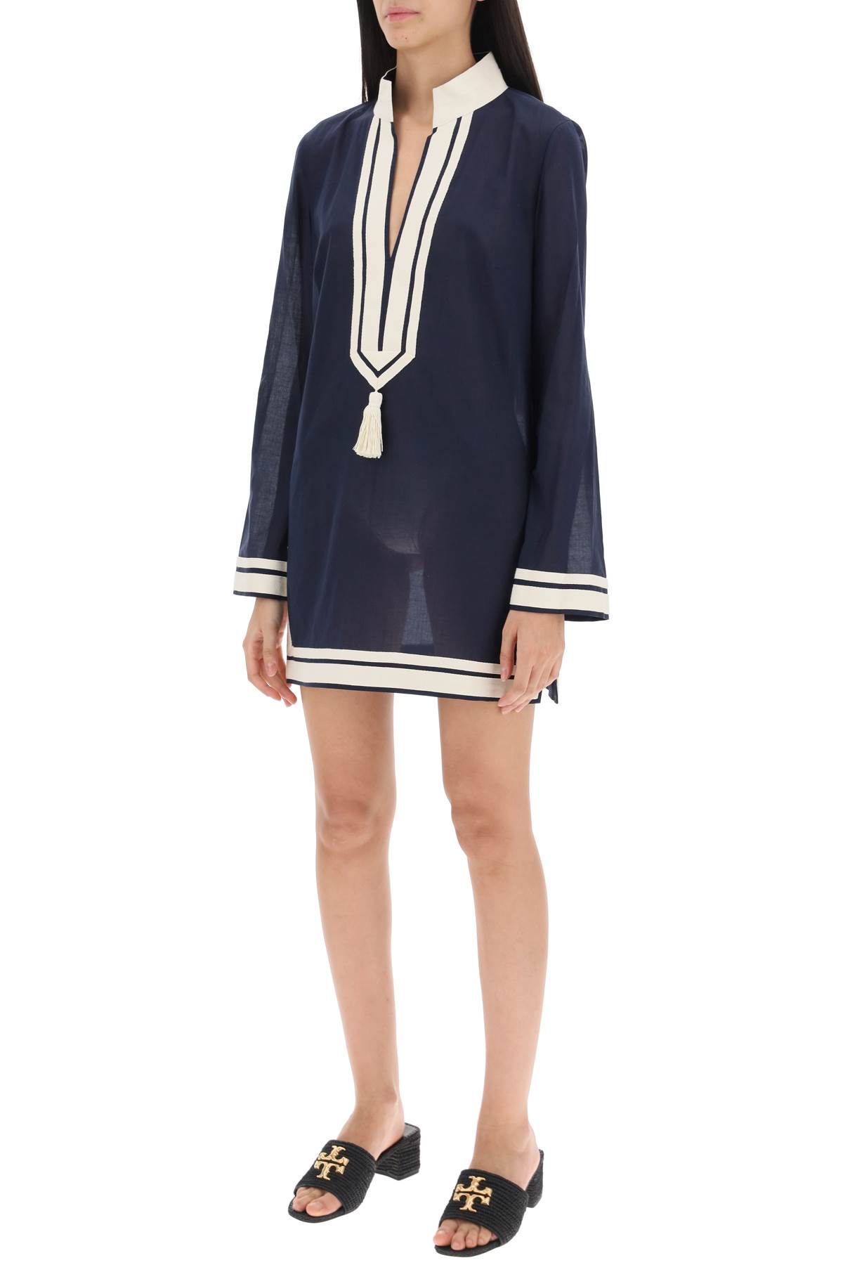 Shop Tory Burch Tunic Dress In Blue