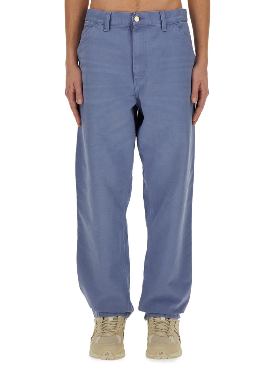 Shop Carhartt Pants Dearborn In Blue