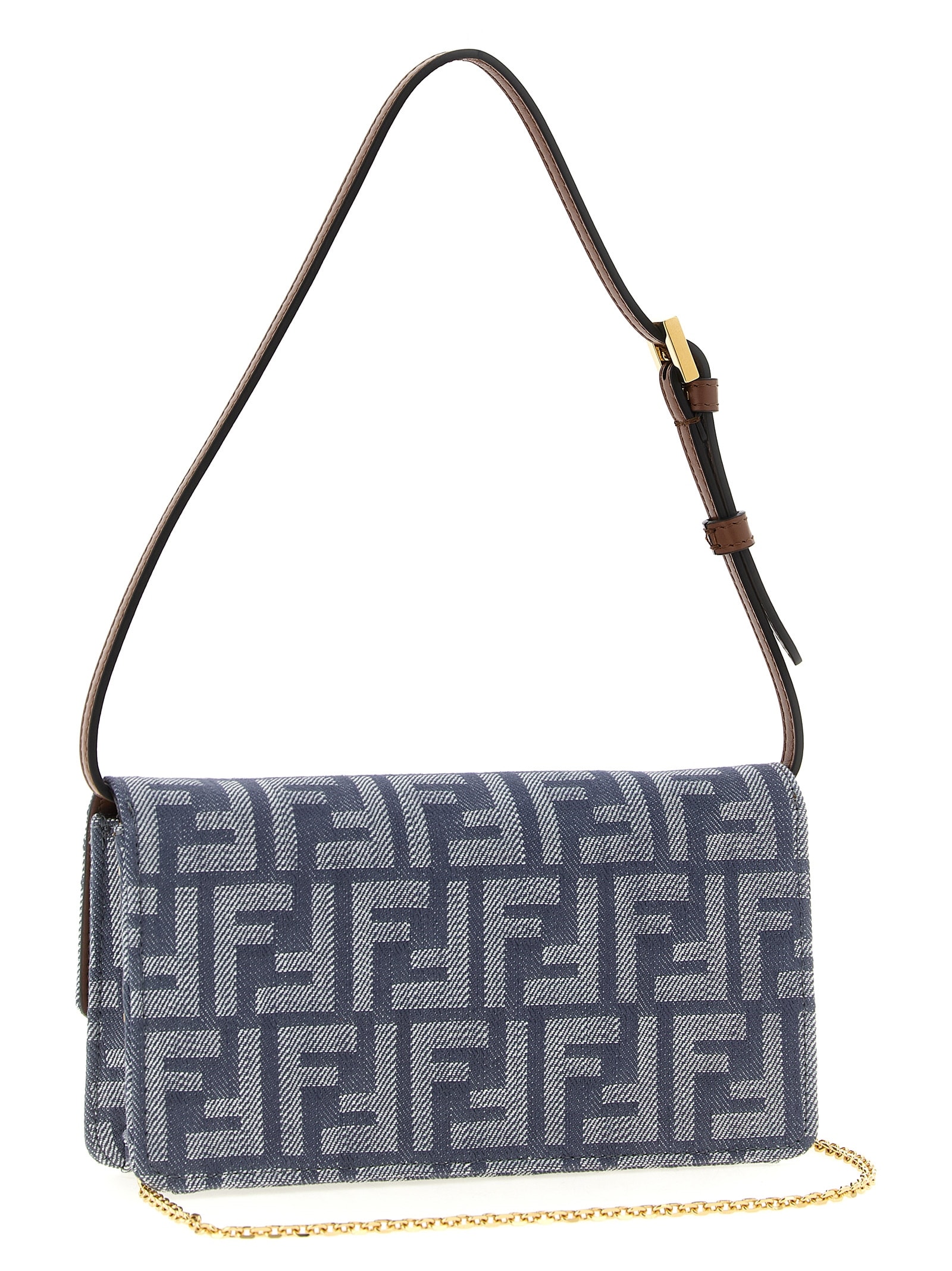 Fendi Baguette Wallets And Card Holders Blue In Blue