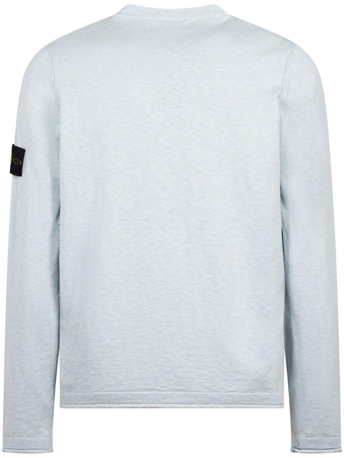Stone Island Logo Patch Crewneck Sweatshirt