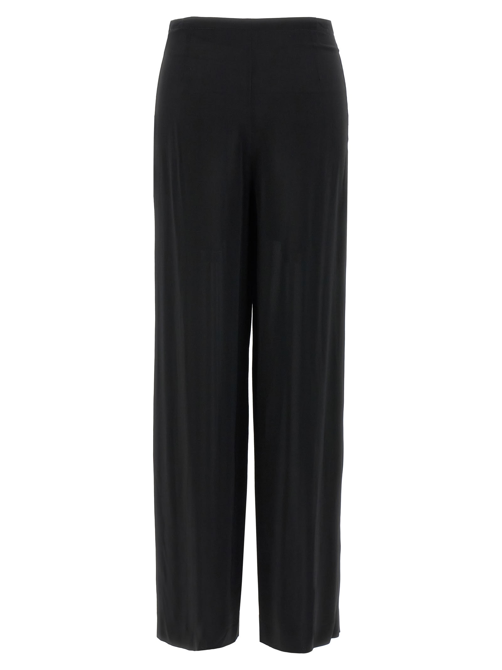 Shop Alberto Biani Pleat Pants In Black