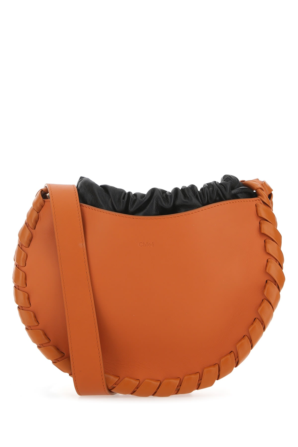 Chloé Chloe Dark Orange Leather Small Mate Crossbody Bag In 884