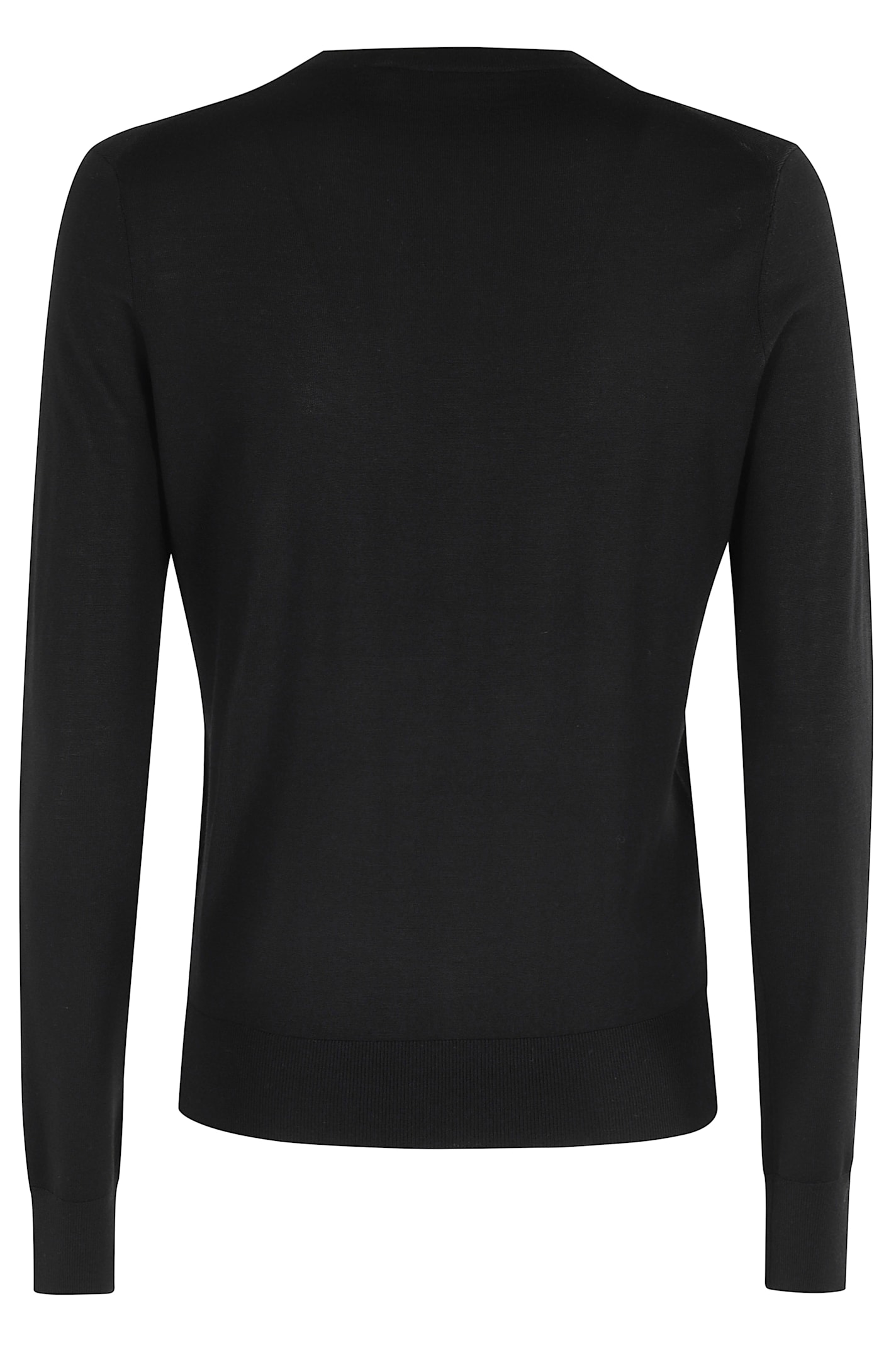 Theory Crew Neck Po P Regal In Black