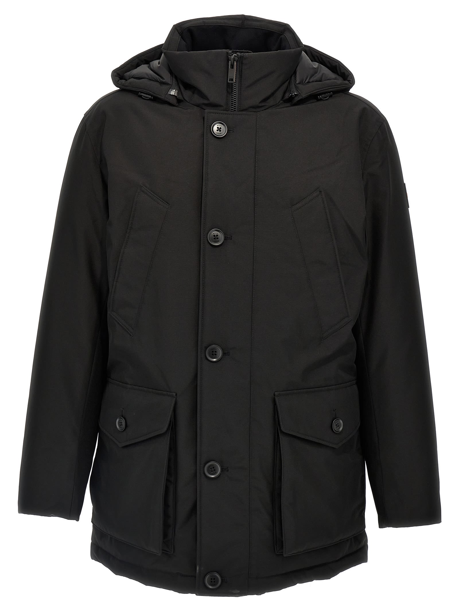 Shop Hugo Boss Osiass Parka In Black