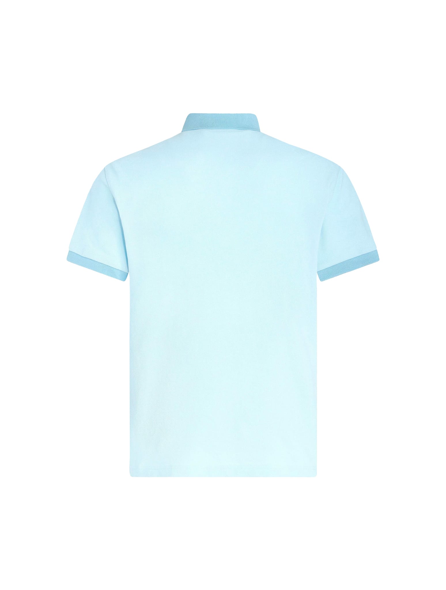 Shop Etro Polo Roma Printed Details In Light Blue