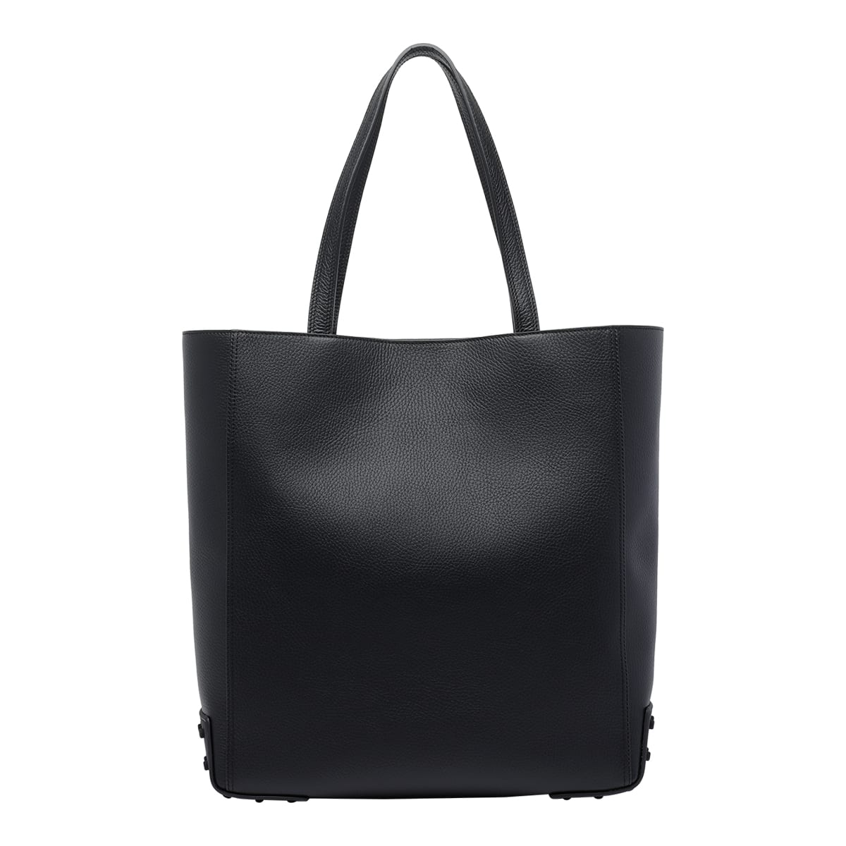 Tod's Tote Shopping Bag In Leather Medium In Black