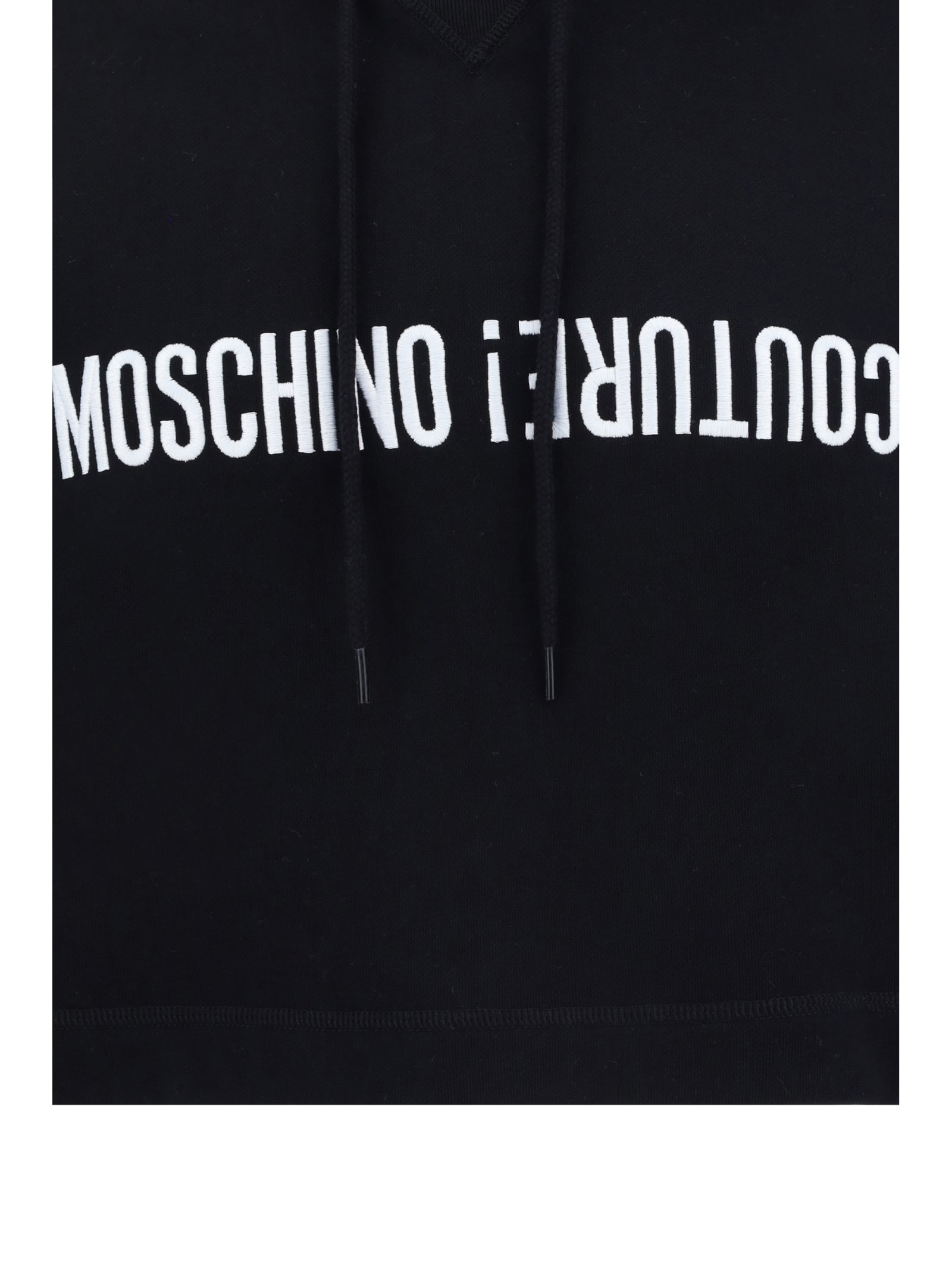 Shop Moschino Hoodie In Multi/black