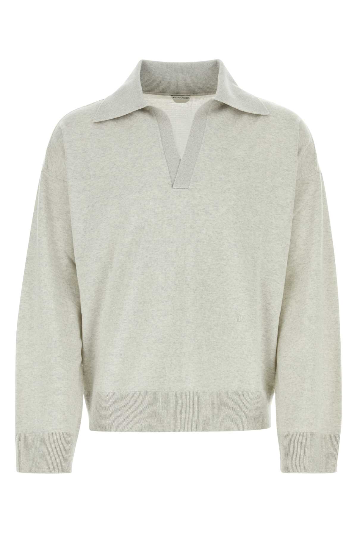 Melange Light Grey Wool Sweater