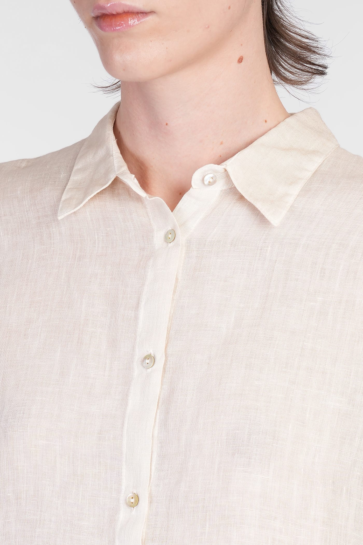 Shop 120% Lino Shirt In Beige Linen