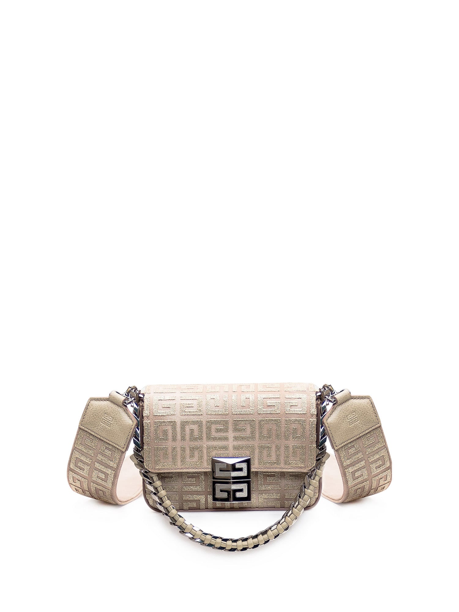 Shop Givenchy Small 4g Bag In Dusty Gold