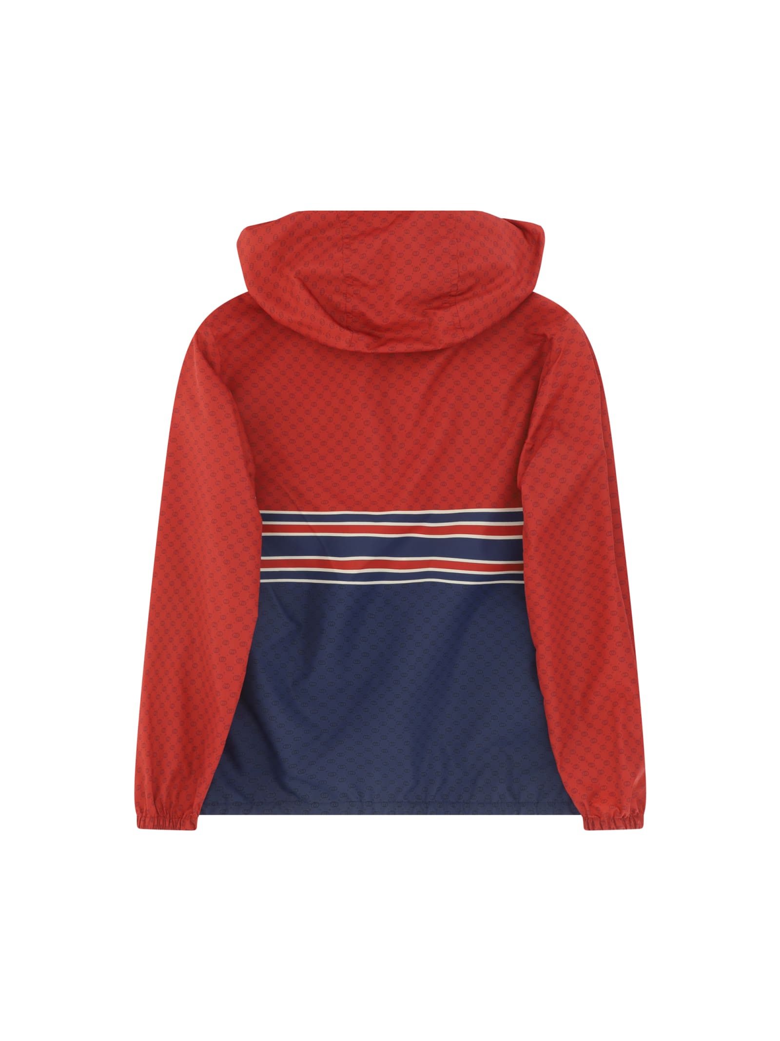 Shop Gucci Jacket For Boy In Blue/red