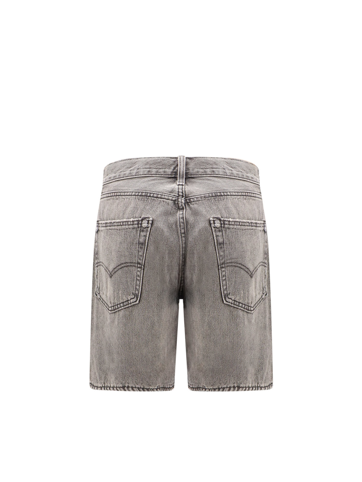 Shop Levi's 468 Stay Loose Bermuda Shorts In Grey