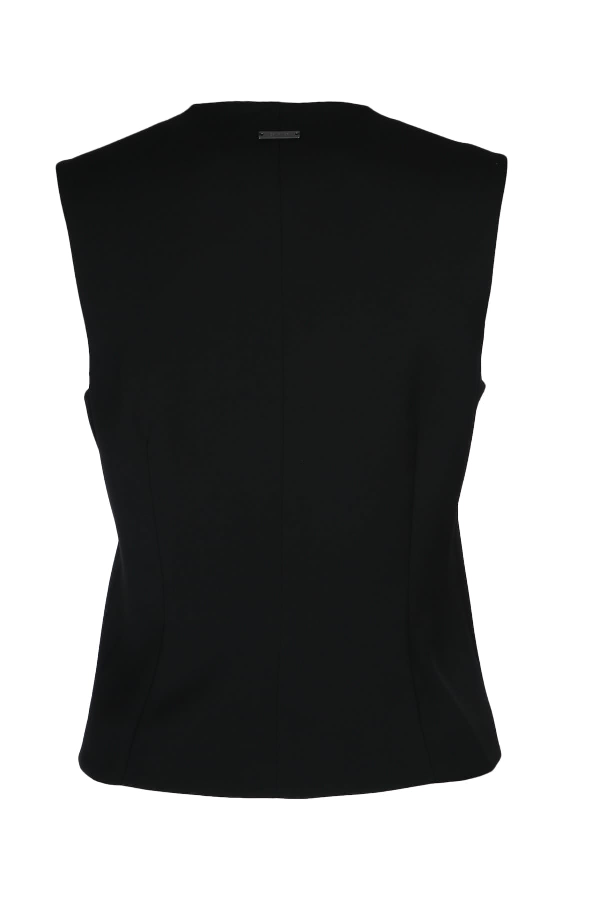 Calvin Klein Flannel Blazer Tailored Fit Sleeveless V-neckline In Palegreyheather