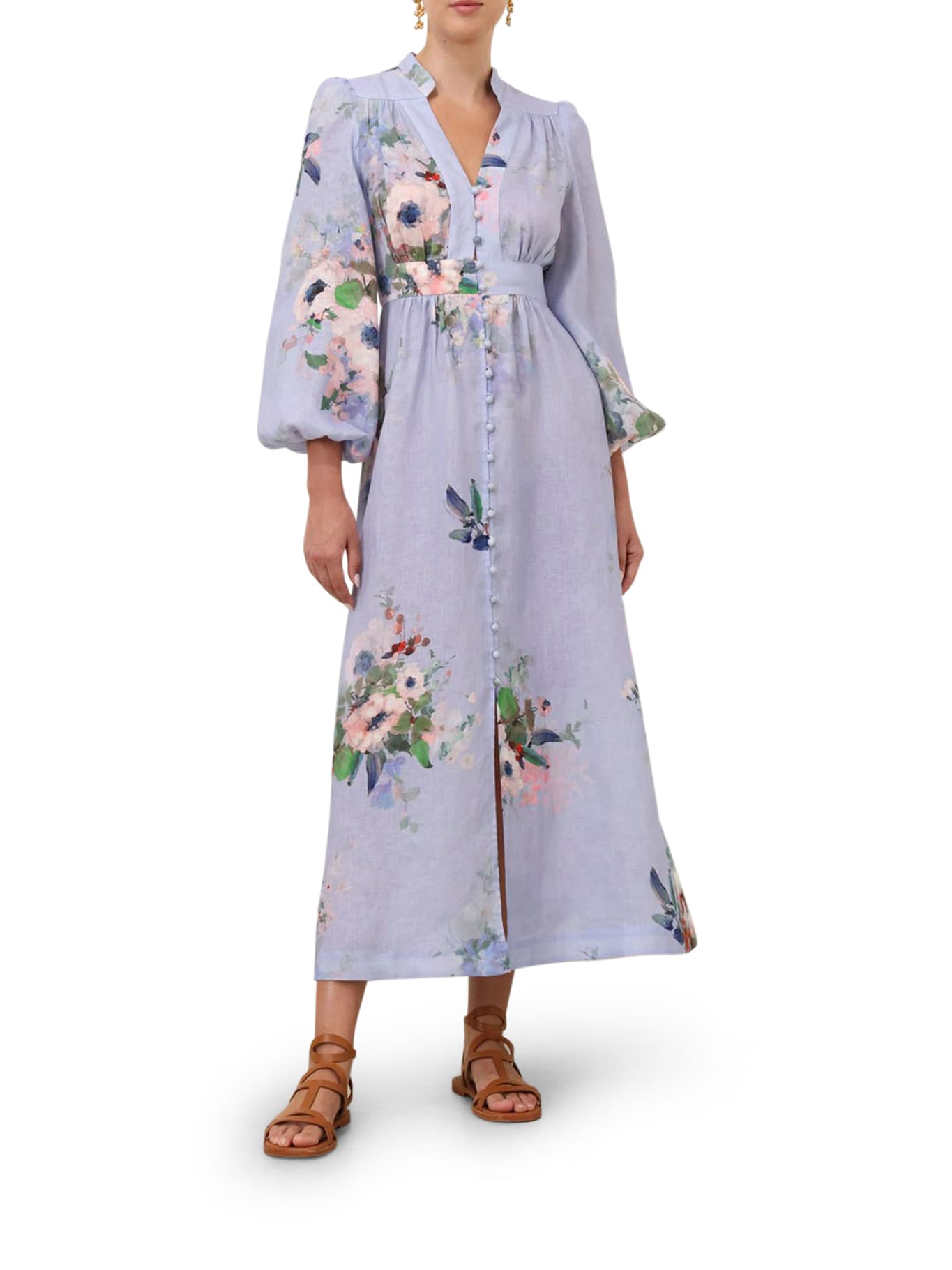 Everley Neckline Midi Dress