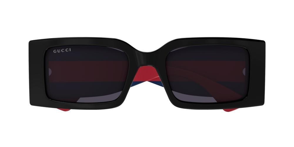 Gucci Rectangle-frame Sunglasses In Black