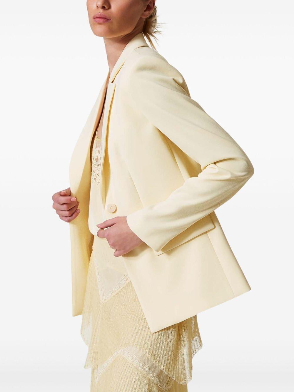 TWINSET SINGLE BUTTON BLAZER JACKET