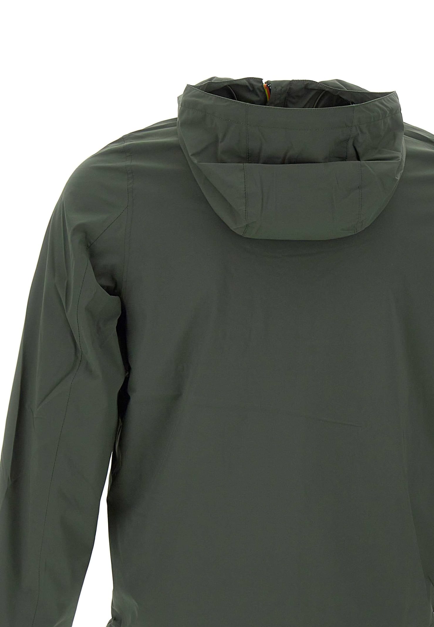 Shop K-way Jack Stretch Jersey Jacket Jacket In Green Blackish