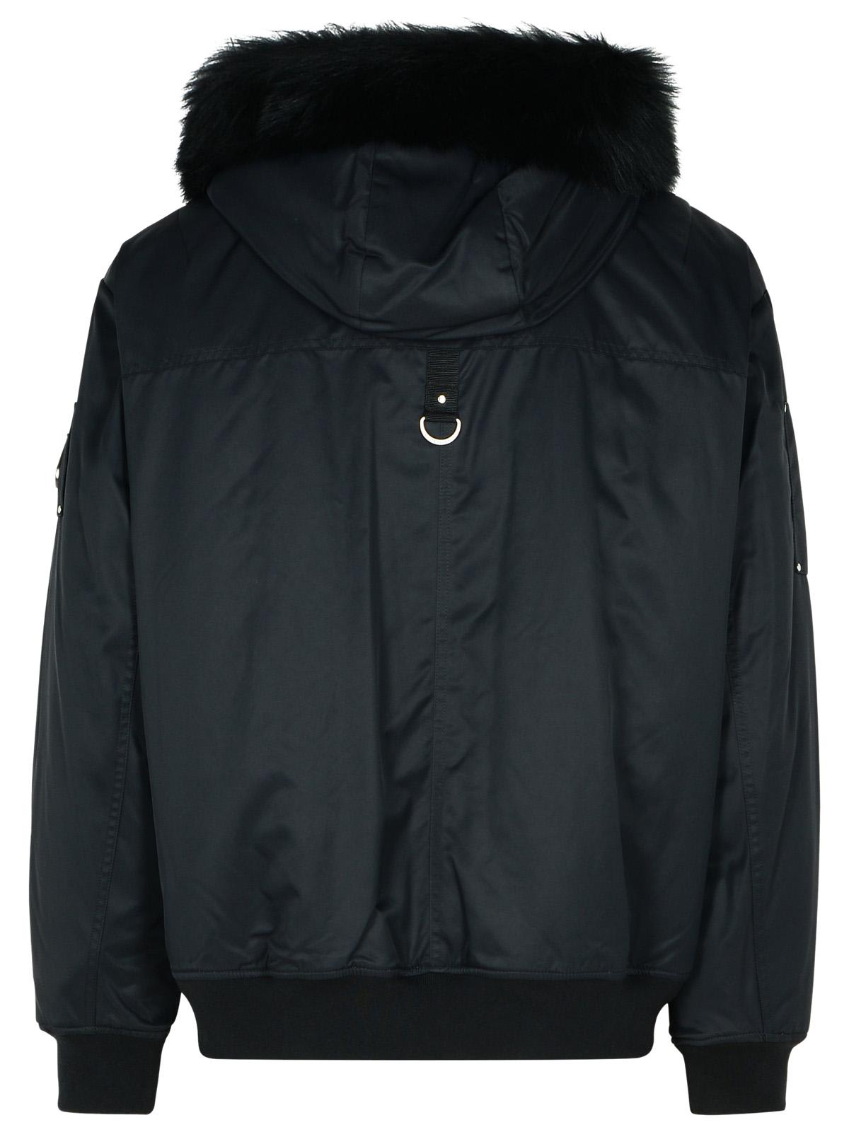 Shop Moose Knuckles Denali Black Nylon Bomber Jacket