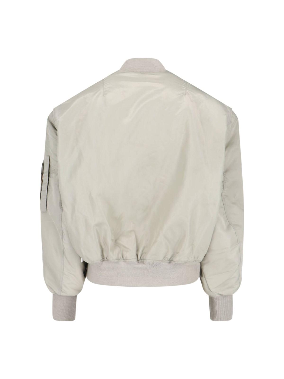 Entire Studios Broad Bomber Jacket In Grey