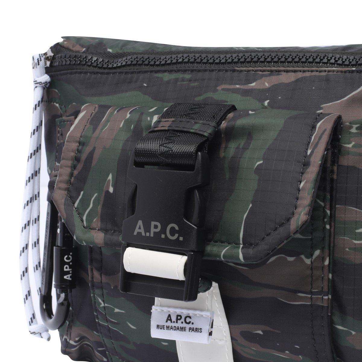 Shop Apc Trek Crossbody Bag In Verde
