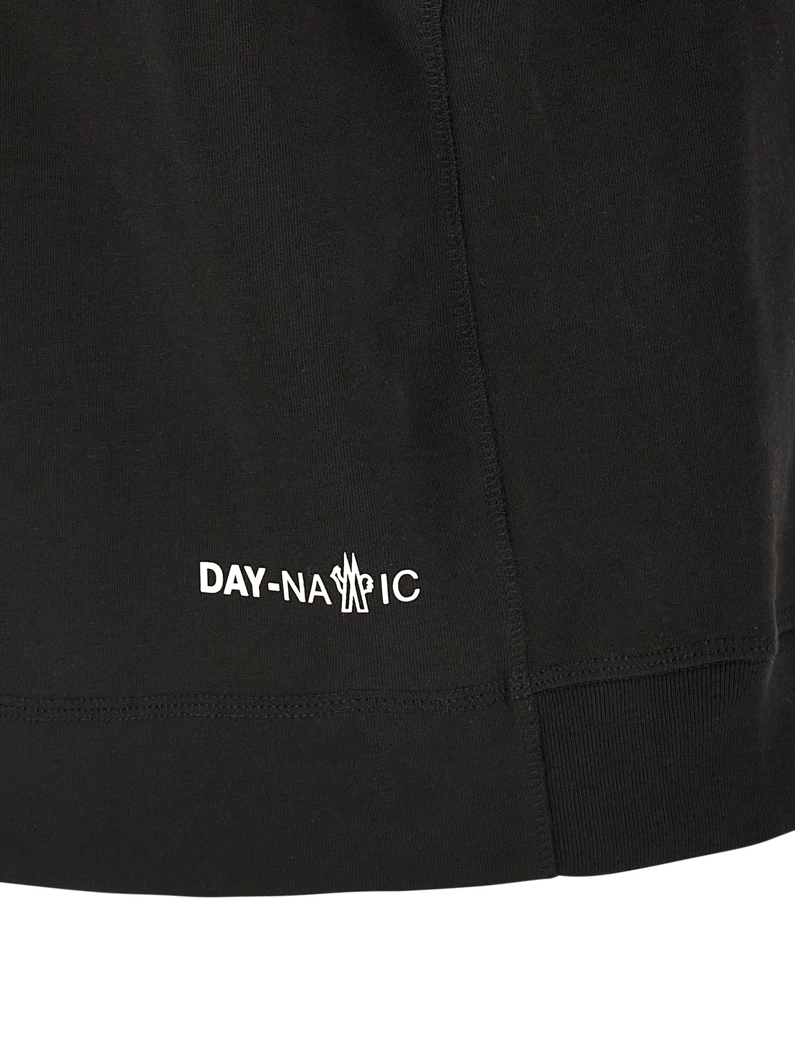Moncler Grenoble Embossed Logo Cotton Jersey T-shirt In Black