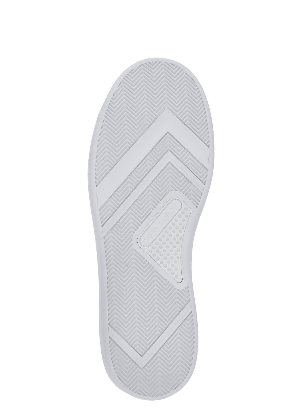 Tory Burch Double T Howell Low-top Leather Sneakers In White