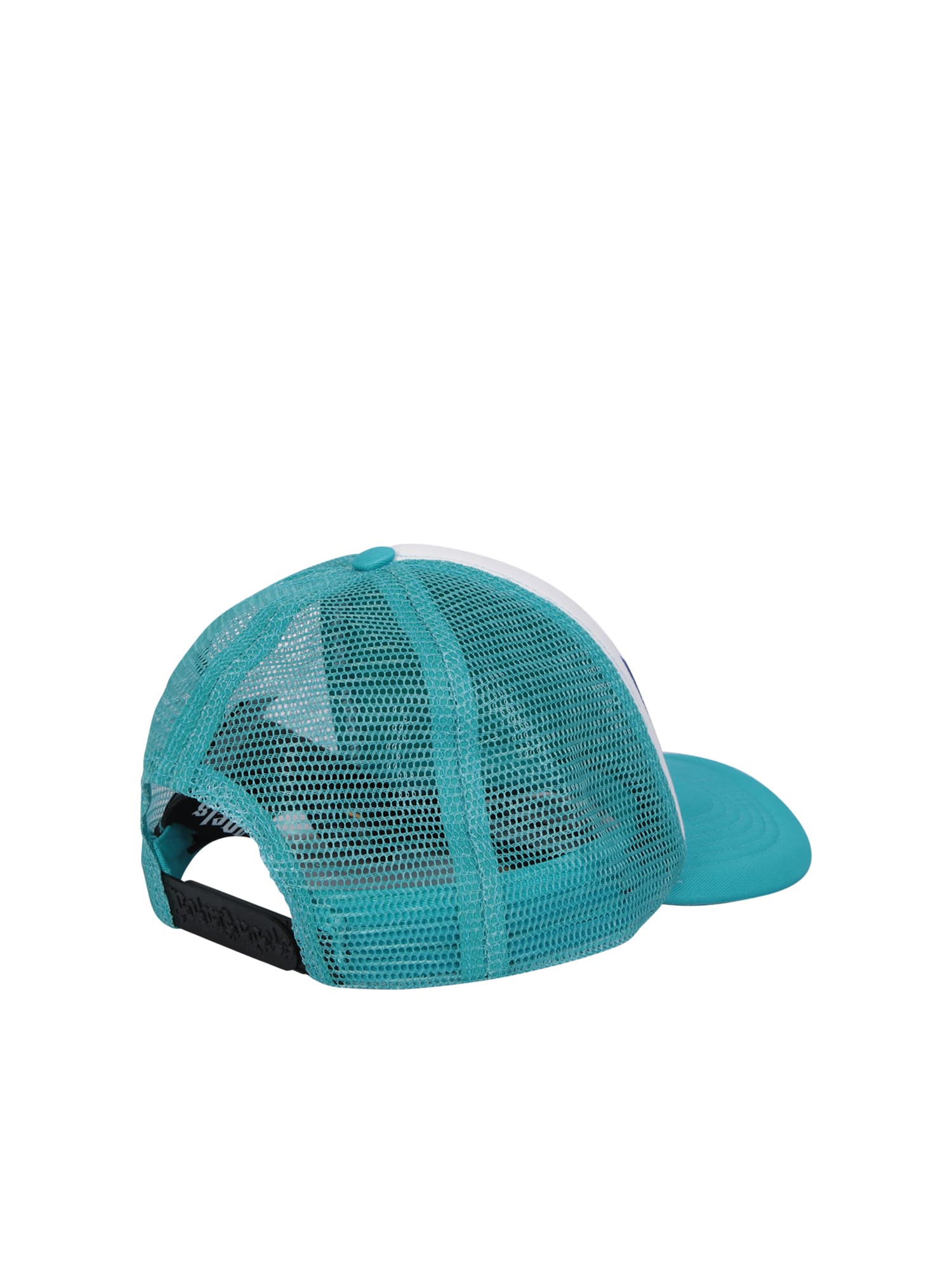 Palm Angels Paradise Palm-patch Trucker Cap In Blue