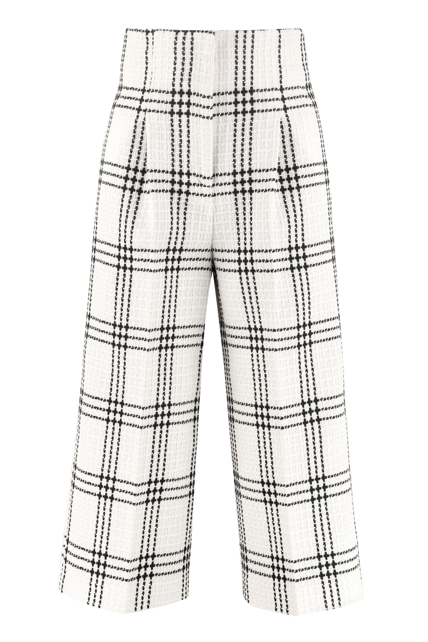 MSGM Checked Tweed Trousers