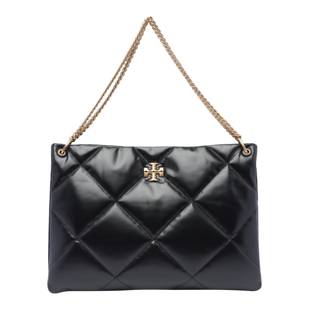 Shop Tory Burch Kira Diamond Quilted Shoulder Bag In Black