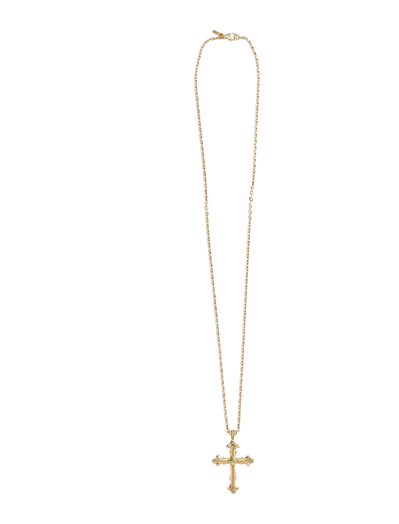 Large Cross Necklace Gold