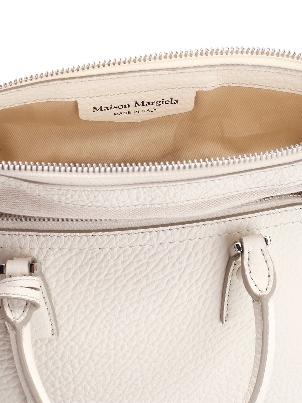 Shop Maison Margiela Mini 5ac Shoulder Bag In Bianco