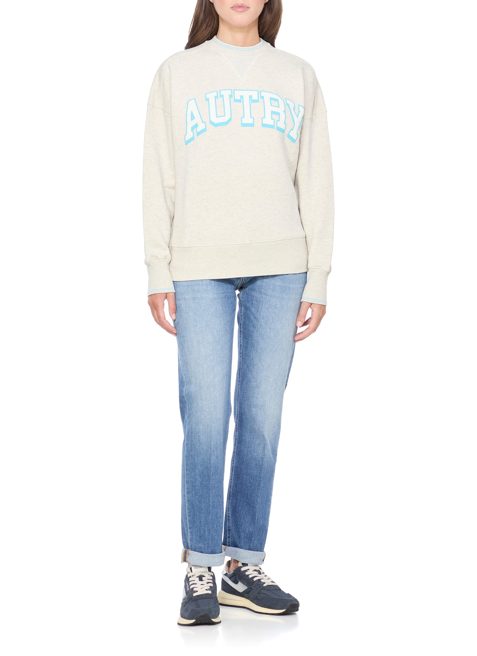 Autry 'reelwind' Blue Low Top Sneakers With Logo Patch On Tongue And Side And Logo Lettering On The Heel In Blue