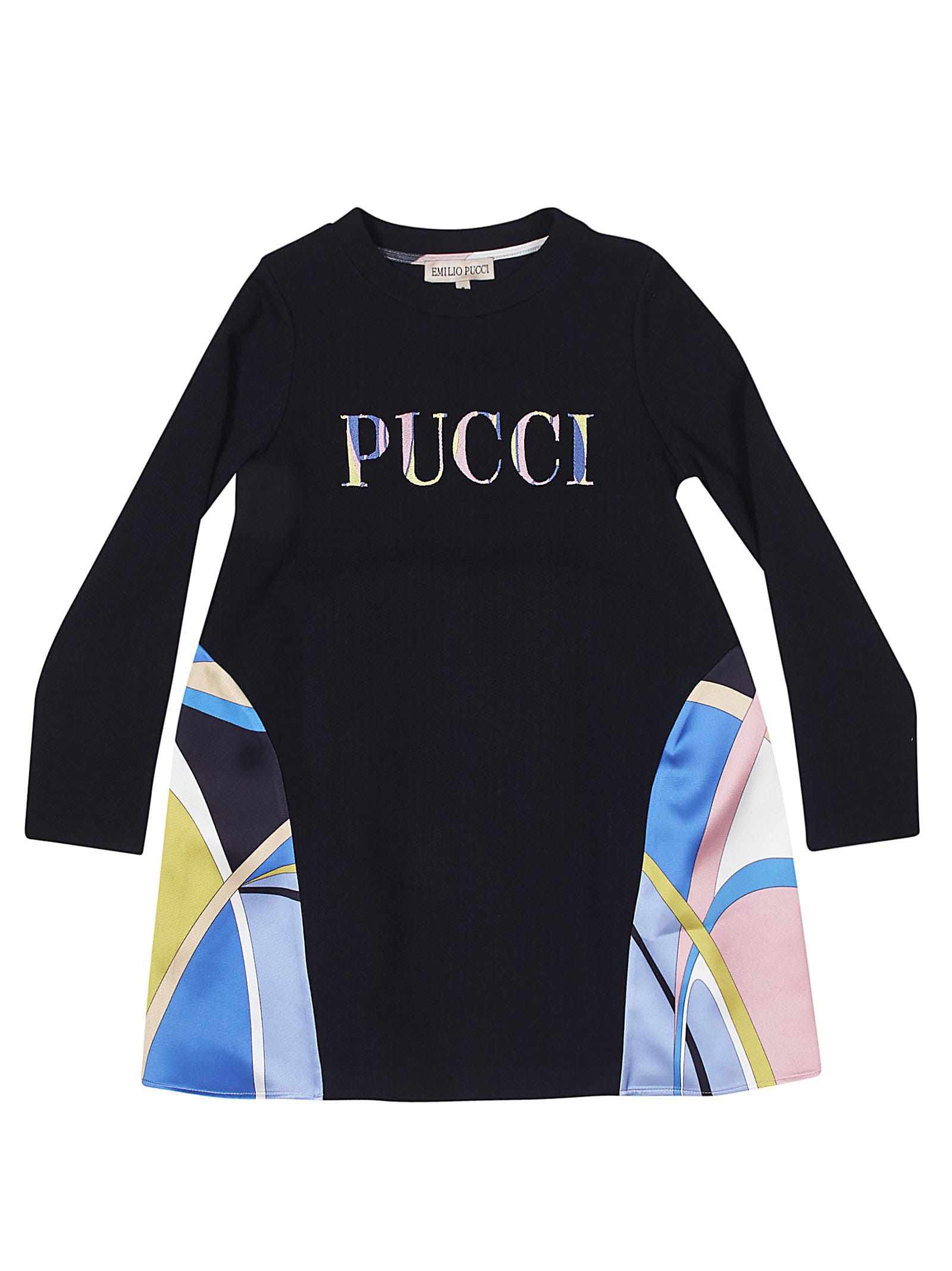Emilio Pucci Embroidered Logo Dress