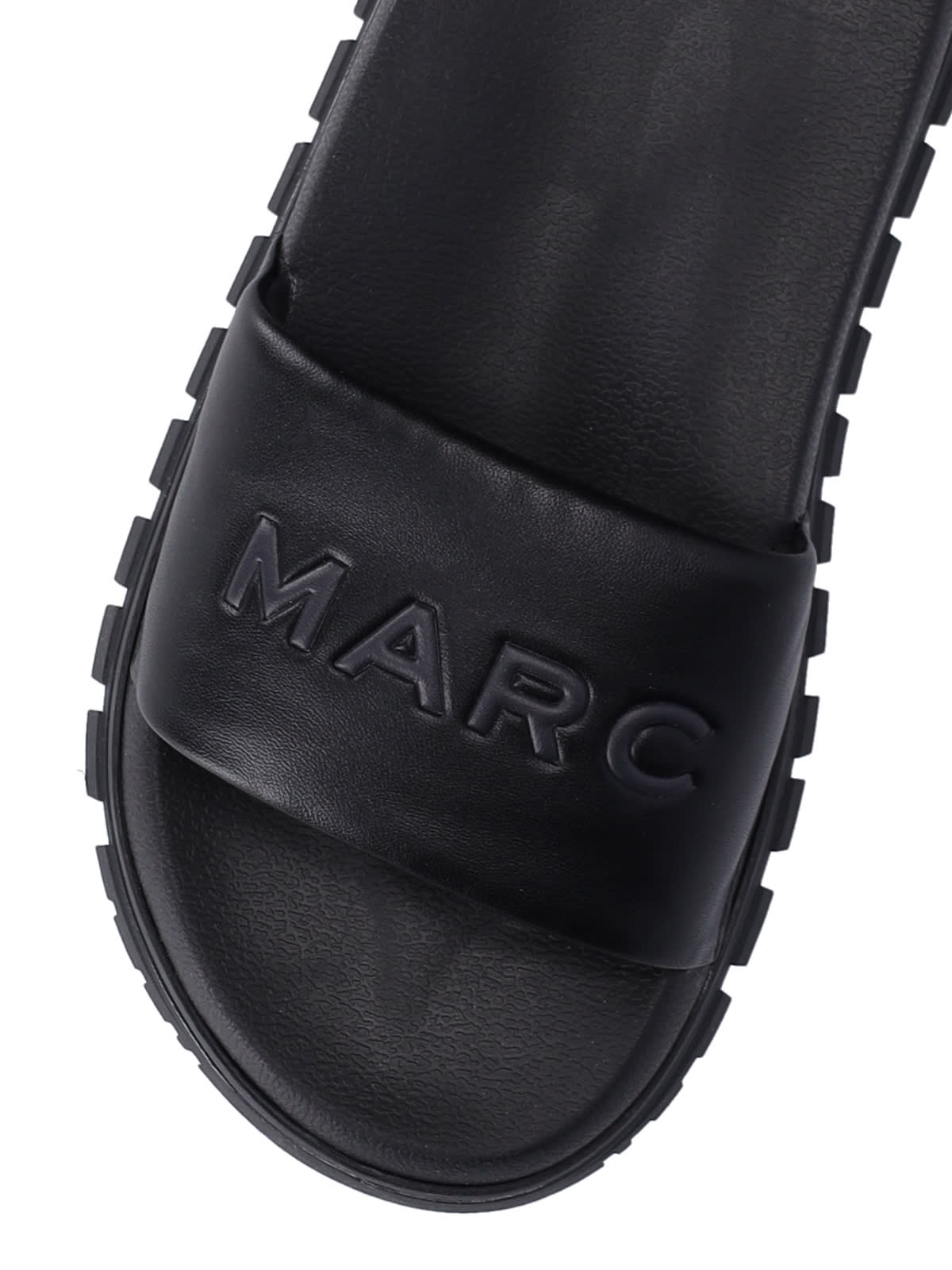 Shop Marc Jacobs Slide Sandals The Leather In Black