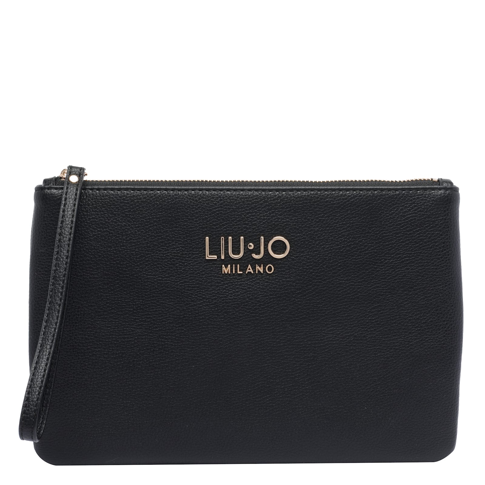Liu •jo Logo Pochette In Black
