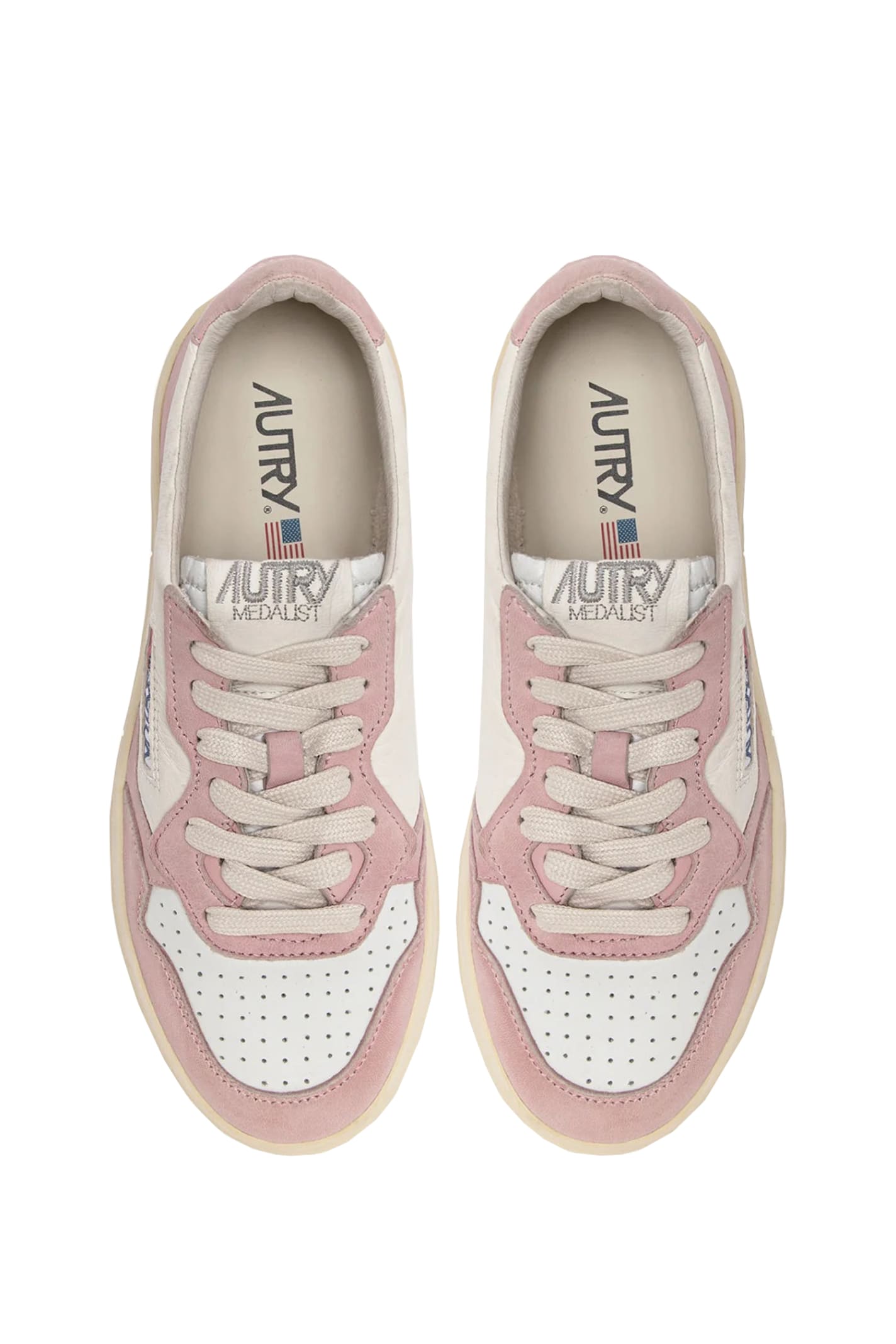 Shop Autry Sneakers Medalist Low In Pink