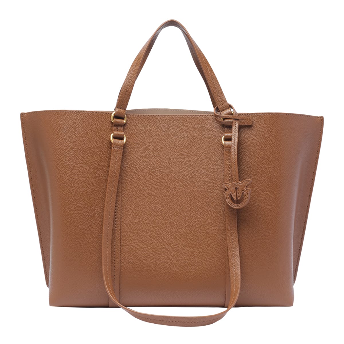 Shop Pinko Big Shopper Bag  In Brown