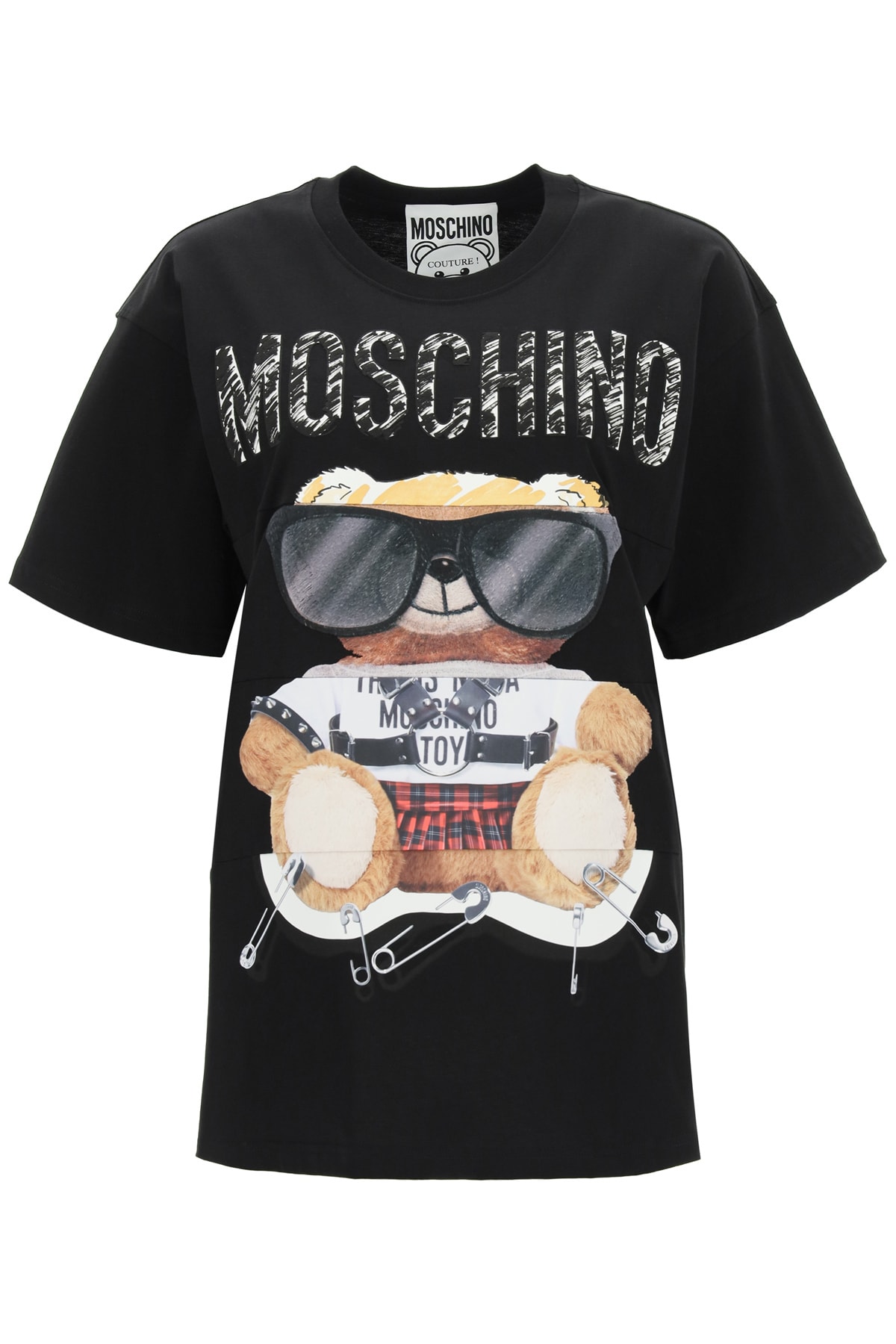 Moschino Mixed Teddy Bear Crew Neck T-shirt