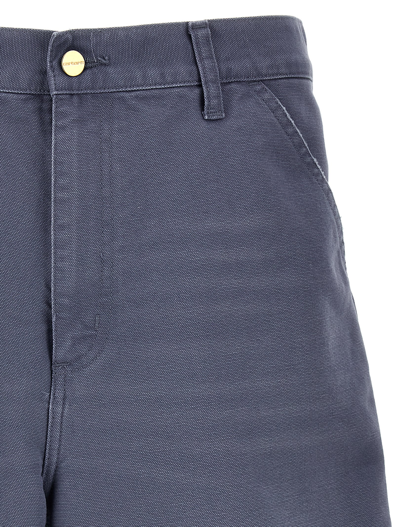 Shop Carhartt Single Knee Bermuda Shorts In Light Blue