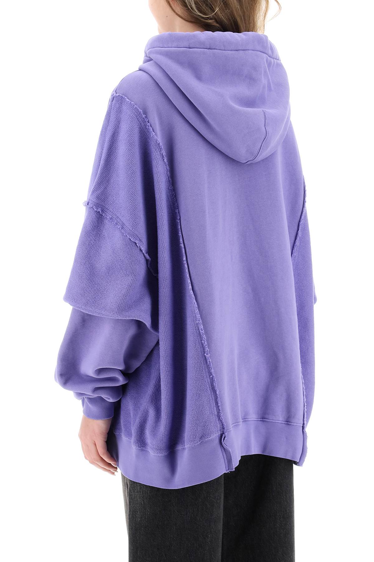 Shop Khrisjoy Oversized Hooded Sweatshirt In Wisteria (purple)