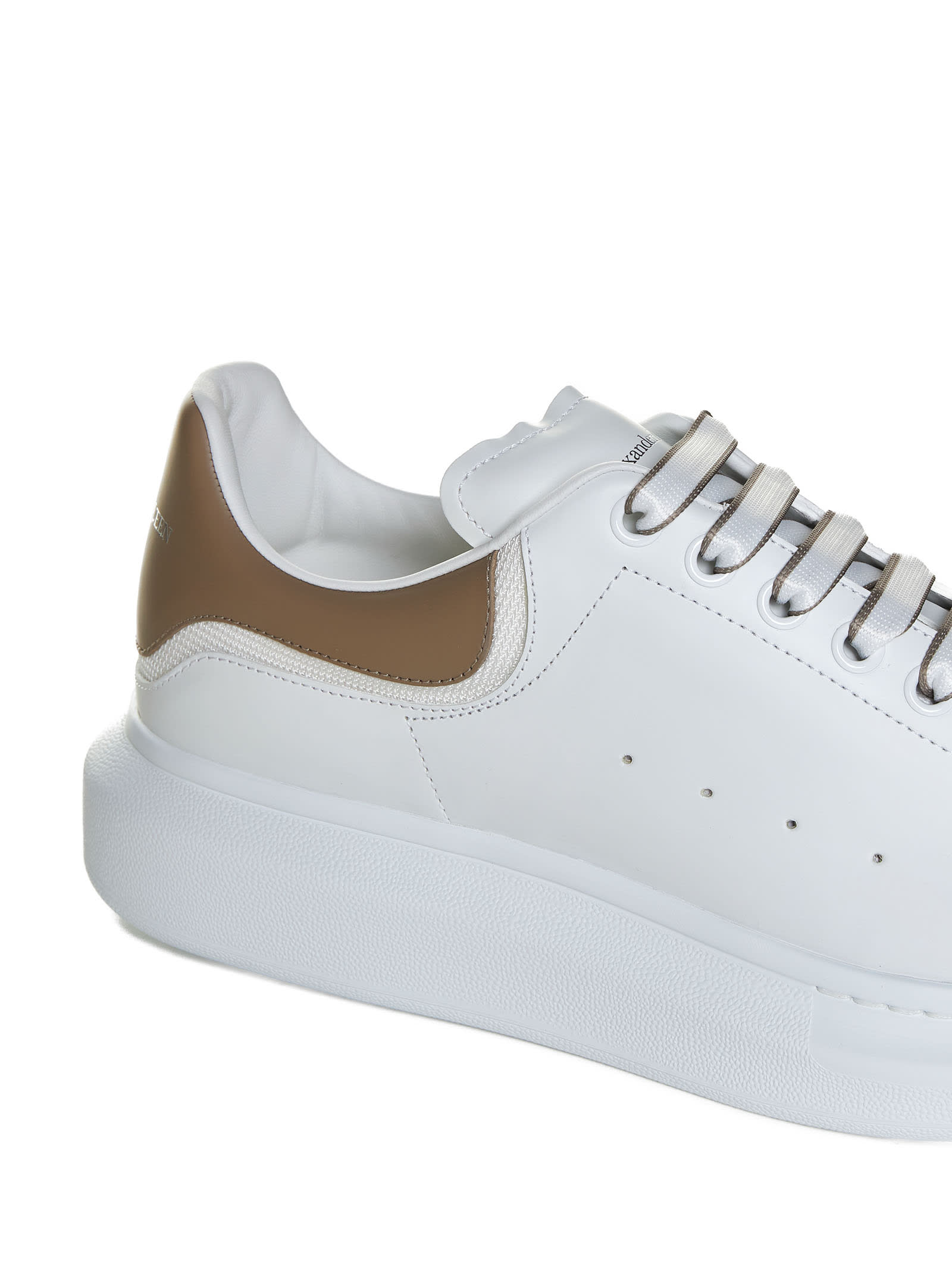 Shop Alexander Mcqueen Sneakers In White/stone